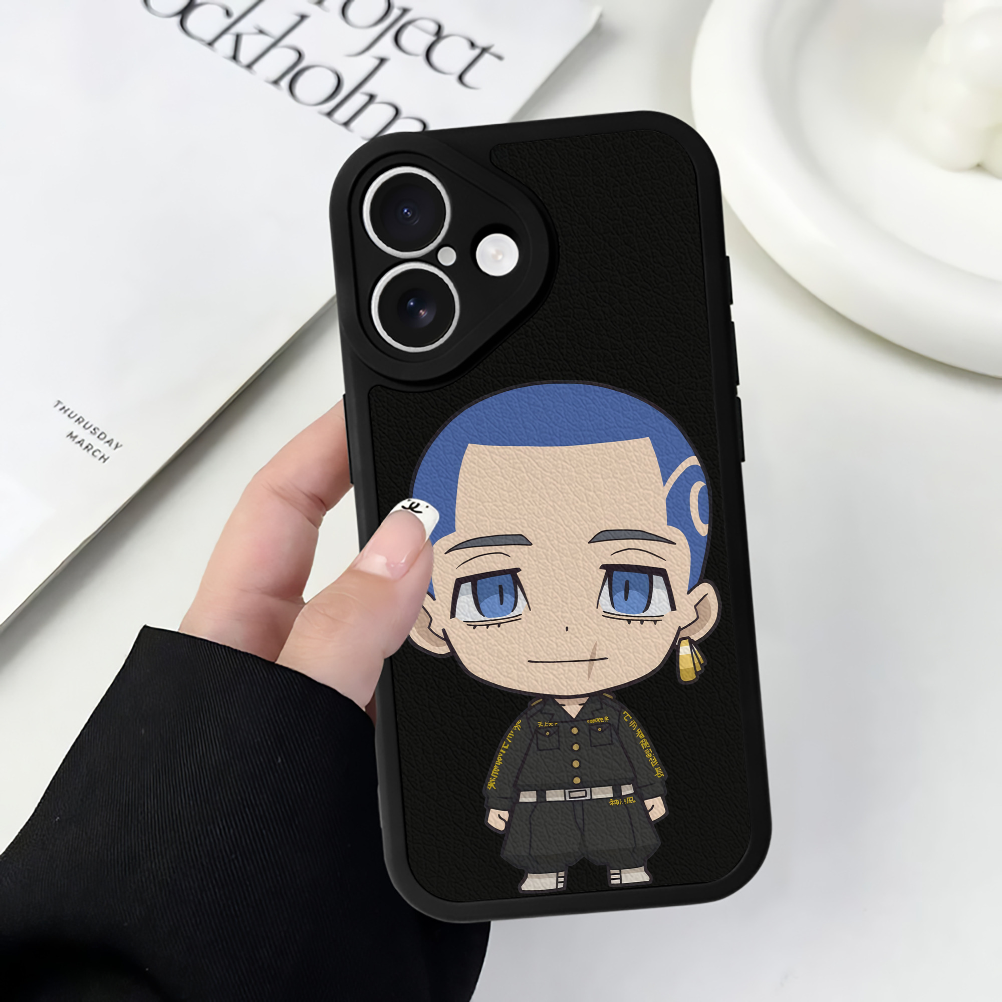 （画像用） 東京リベンジャーズ Tokyo Revengers 【iPhone 16シリーズ対応】シリコンスマホケース（レザー調） 材質：シリコン